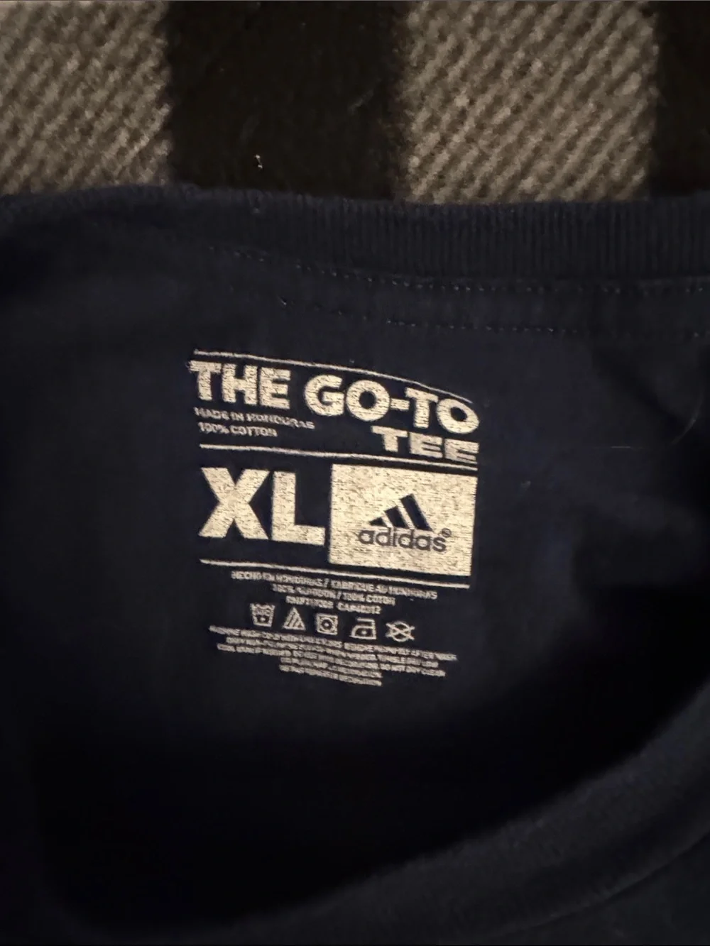 adidas Navy T-Shirt with Yellow Michigan Logo